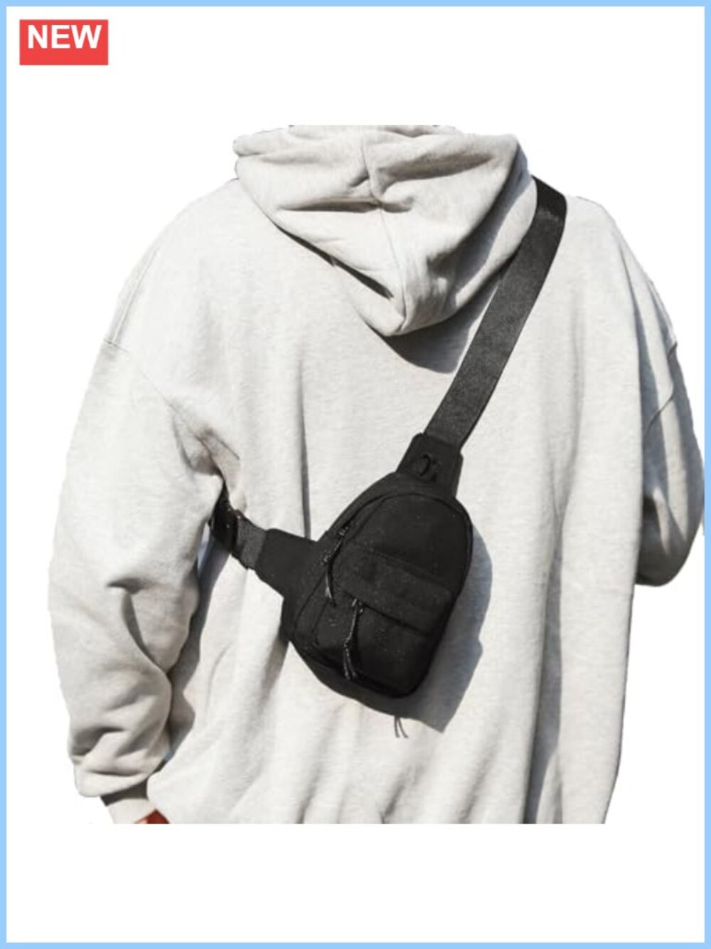 Water-Resistant Nylon Small Crossbody Sling Bag Mini Backpack Purse
